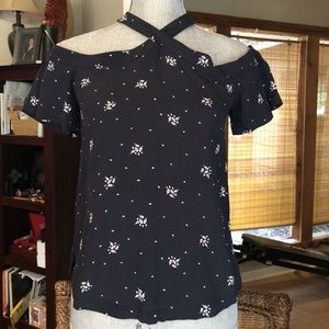 Ann Taylor LOFT - Very Cute Navy Top - XXSP